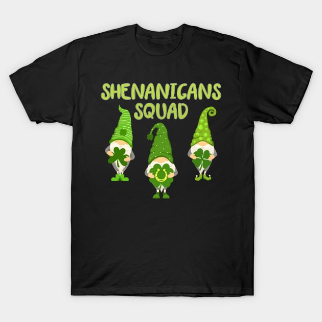 Gnomies Shenanigans Squad St. Patrick's Day T-Shirt by NatalitaJK